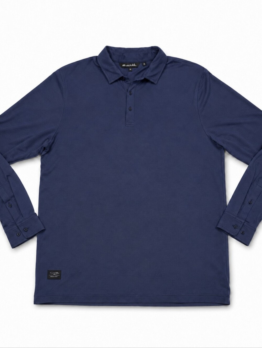 TravisMathew Men's XXL Navy Blue Long Sleeve Polo Golf Shirt Stretch